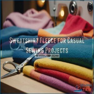 Sweatshirt Fleece for Casual Sewing Projects