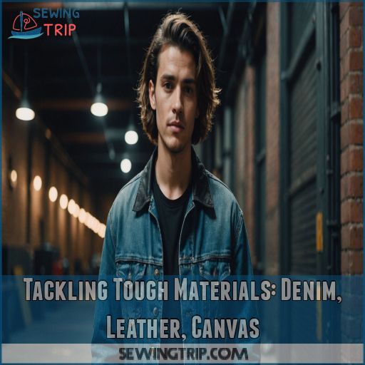 Tackling Tough Materials: Denim, Leather, Canvas