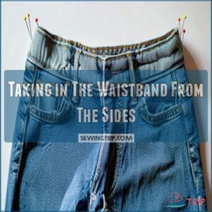 Taking in The Waistband From The Sides