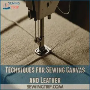 Techniques for Sewing Canvas and Leather