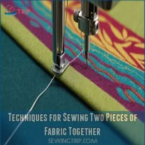 Techniques for Sewing Two Pieces of Fabric Together