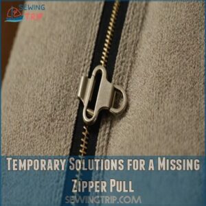 Temporary Solutions for a Missing Zipper Pull