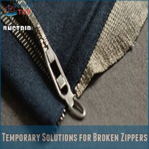 Temporary Solutions for Broken Zippers