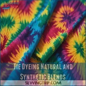 Tie Dyeing Natural and Synthetic Blends