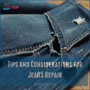 Tips and Considerations for Jeans Repair