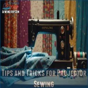 Tips and Tricks for Projector Sewing