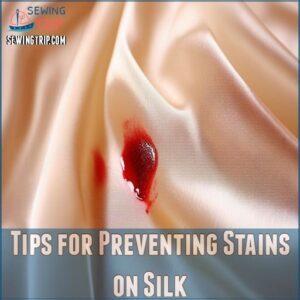 Tips for Preventing Stains on Silk