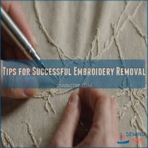 Tips for Successful Embroidery Removal