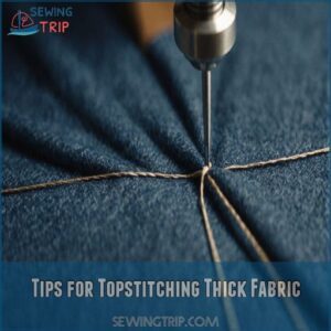 Tips for Topstitching Thick Fabric