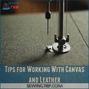 Tips for Working With Canvas and Leather