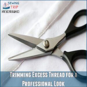 Trimming Excess Thread for a Professional Look Trimming Excess Thread for a Professional Look