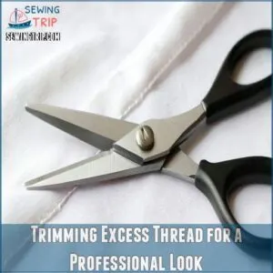 Trimming Excess Thread for a Professional Look