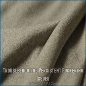 Troubleshooting Persistent Puckering Issues