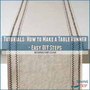 tutorialshow to make a table runner tutorialshow to make a table runner