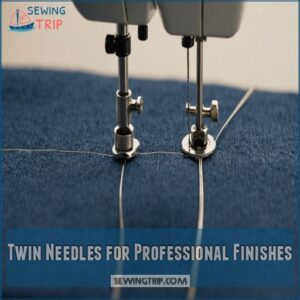 Twin Needles for Professional Finishes