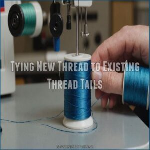 Tying New Thread to Existing Thread Tails