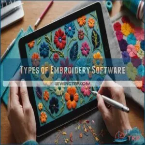 Types of Embroidery Software