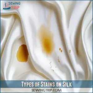 Types of Stains on Silk