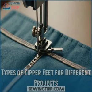 Types of Zipper Feet for Different Projects