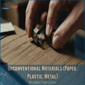 Unconventional Materials (Paper, Plastic, Metal) Unconventional Materials (Paper, Plastic, Metal)