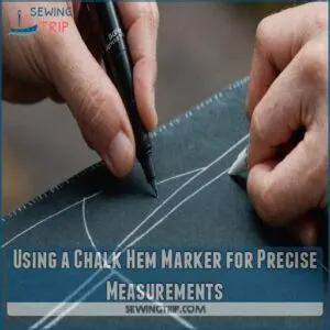 Using a Chalk Hem Marker for Precise Measurements