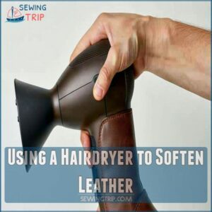 Using a Hairdryer to Soften Leather