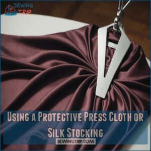 Using a Protective Press Cloth or Silk Stocking