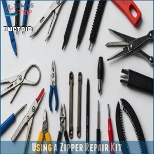 Using a Zipper Repair Kit