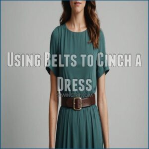 Using Belts to Cinch a Dress