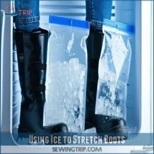 Using Ice to Stretch Boots