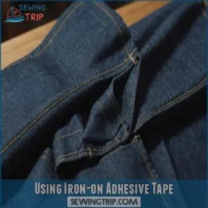 Using Iron-on Adhesive Tape