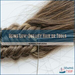Using Low-Quality Hair or Tools Using Low-Quality Hair or Tools