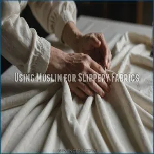 Using Muslin for Slippery Fabrics