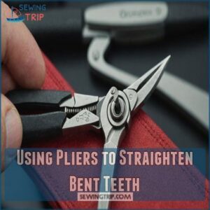 Using Pliers to Straighten Bent Teeth