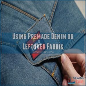 Using Premade Denim or Leftover Fabric