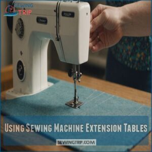 Using Sewing Machine Extension Tables