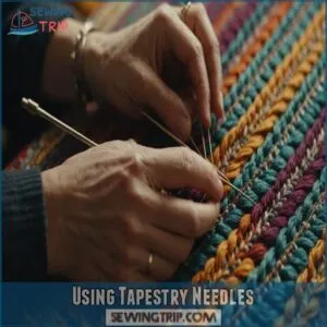 Using Tapestry Needles