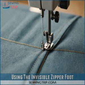 Using The Invisible Zipper Foot