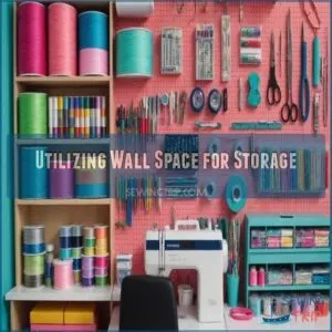 Utilizing Wall Space for Storage