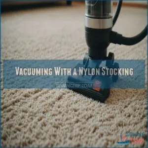 Vacuuming With a Nylon Stocking