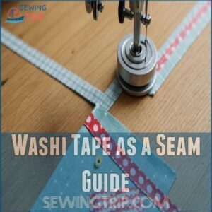 Washi Tape as a Seam Guide