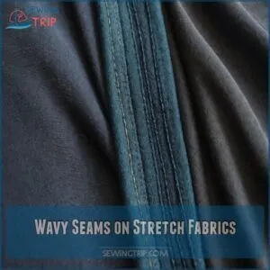 Wavy Seams on Stretch Fabrics