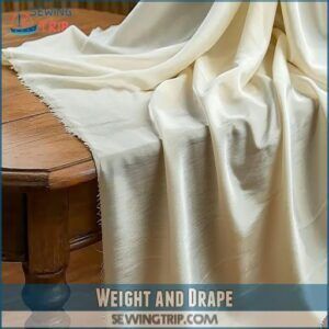 Weight and Drape Weight and Drape