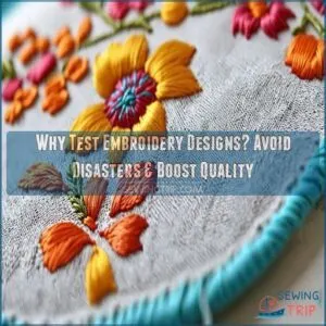 why test embroidery designs