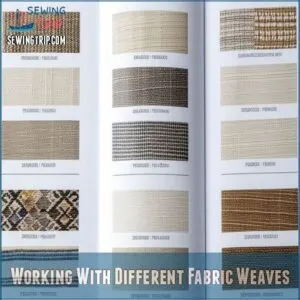 Working With Different Fabric Weaves