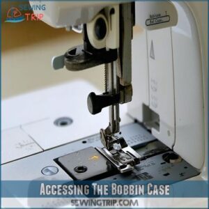 Accessing The Bobbin Case