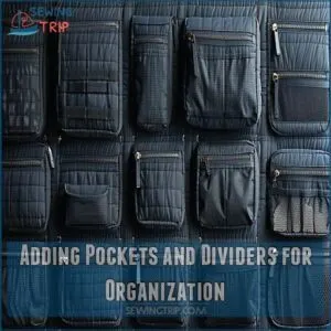 Adding Pockets and Dividers for Organization