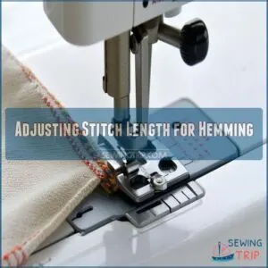 Adjusting Stitch Length for Hemming