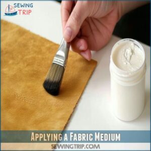 Applying a Fabric Medium