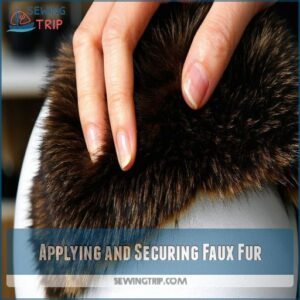 Applying and Securing Faux Fur